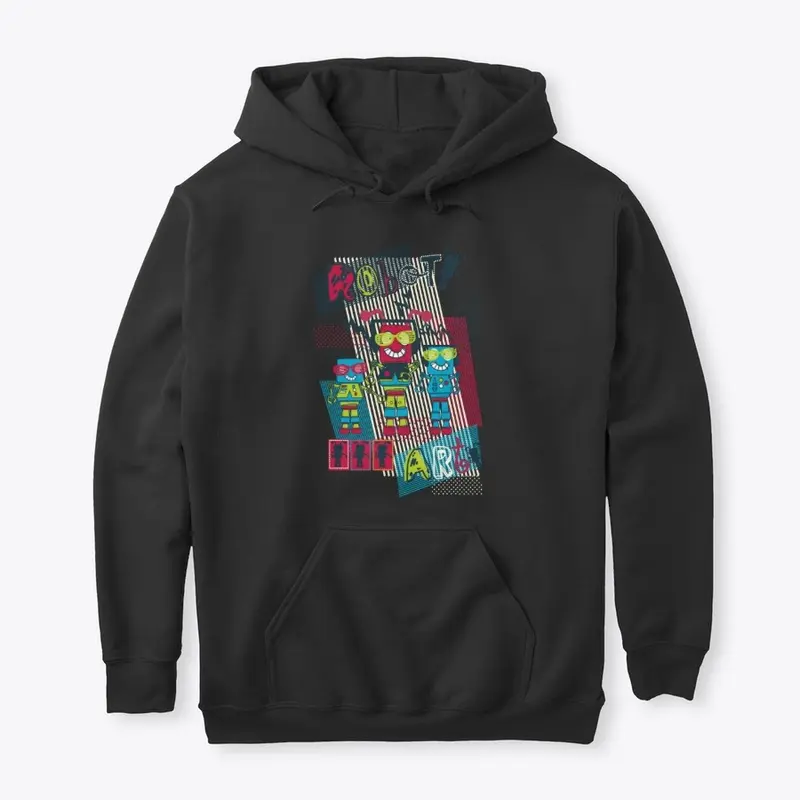 ROBOT ART / UNISEX PULLOVER HOODIE