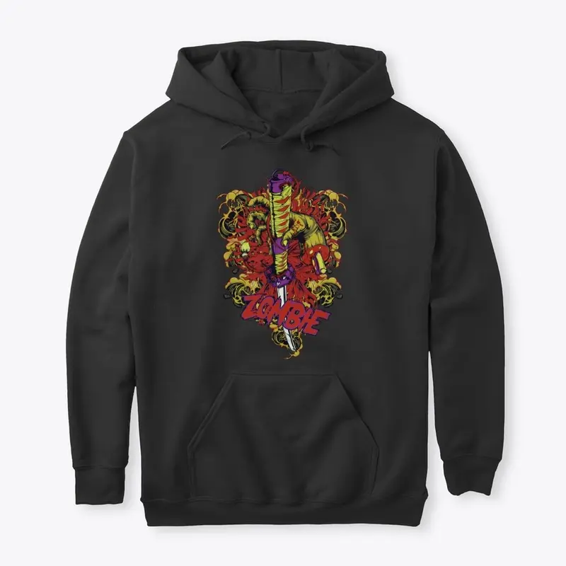 KATANA ZOMBIE / UNISEX PULLOVER HOODIE