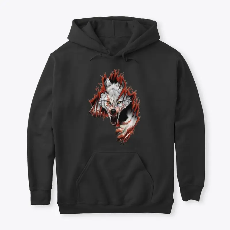 WOLF / UNISEX PULLOVER HOODIE