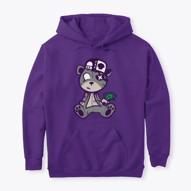 MONEY BEAR / UNISEX PULLOVER HOODIE