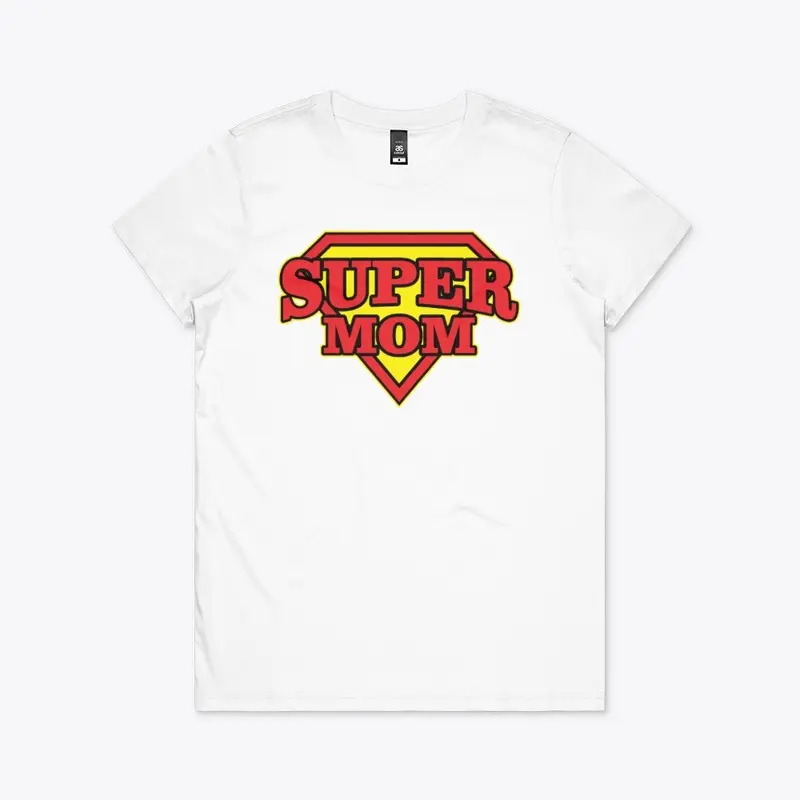 SUPER MOM / Women's Maple T-SHIRTS